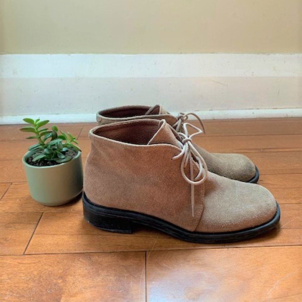 Clarks Beige Suede Boots